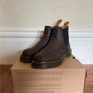 Dr. Martens Bex Crazy Horse Chelsea Boot dark brown